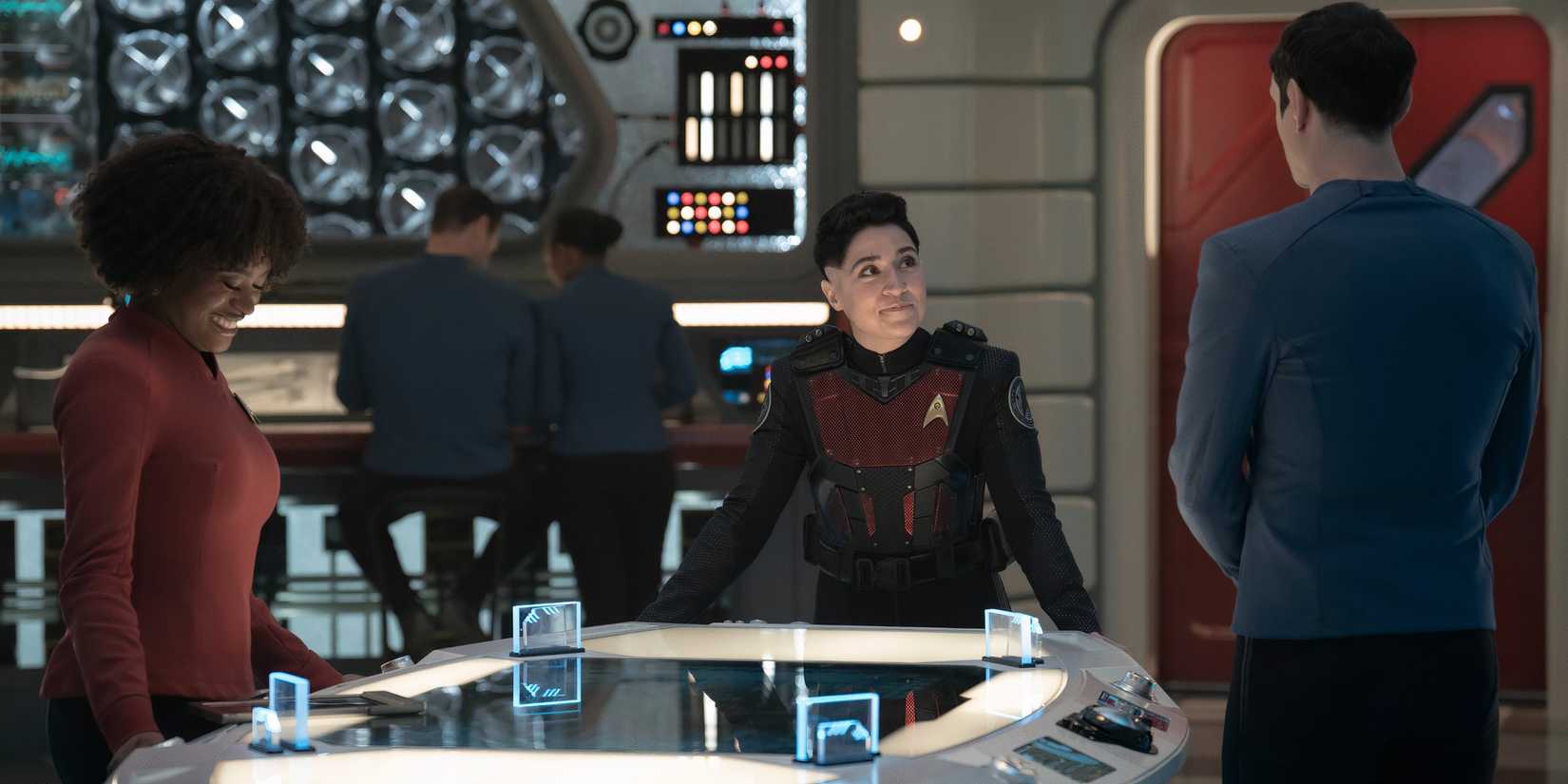 Uhura Ortegas and Spock