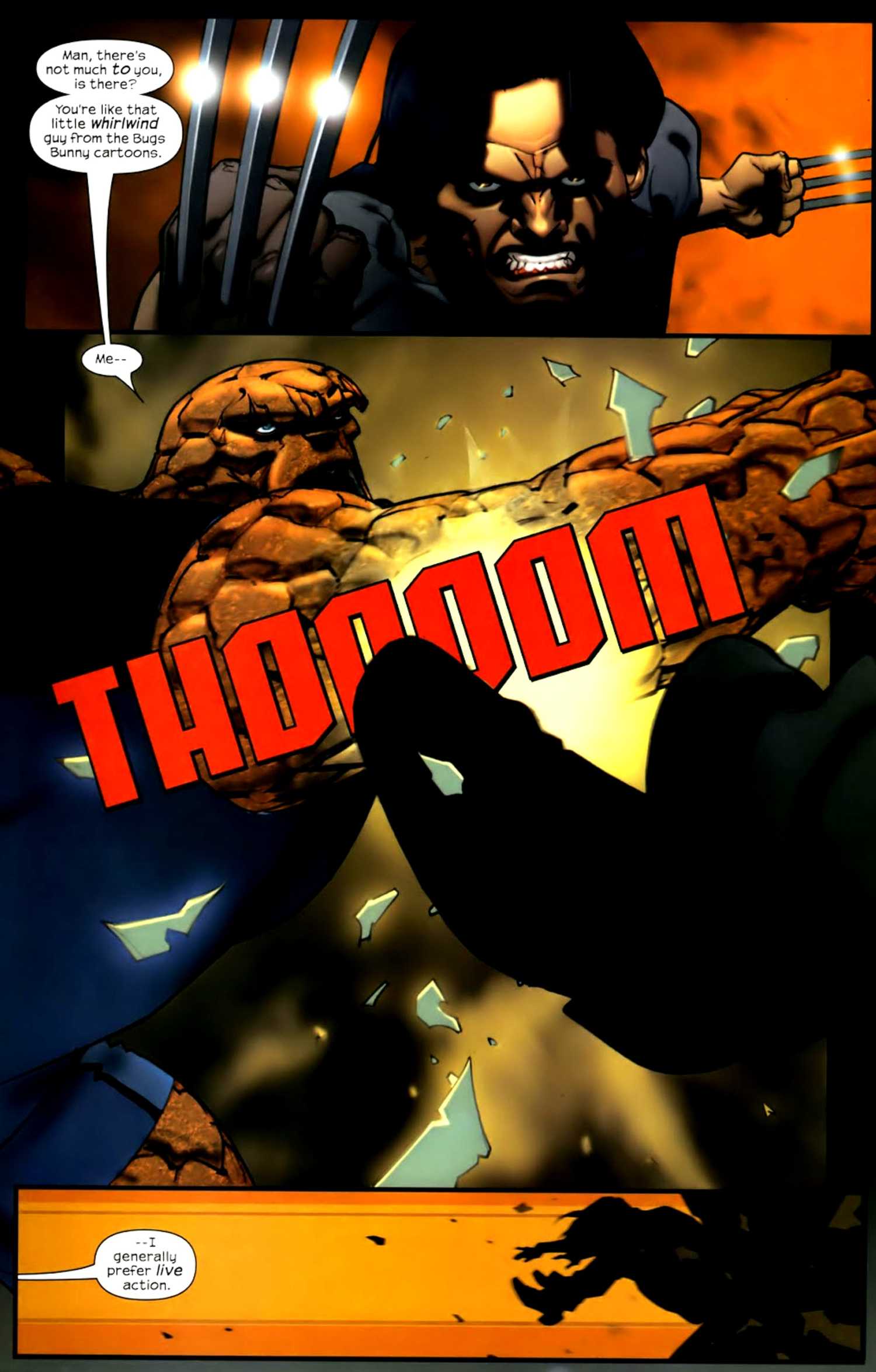 ultimate thing vs wolverine