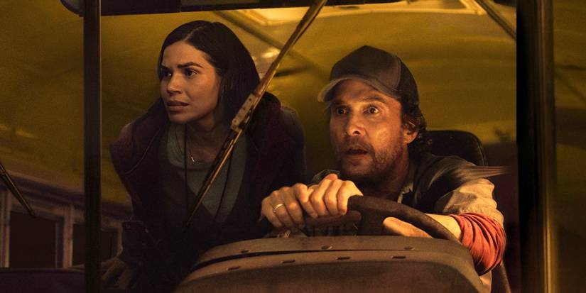 Matthew McConaughey and America Ferrera in The Lost Bus