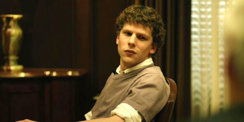 Jesse Eisenberg as Mark Zuckerberg in The Social Network