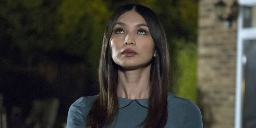 Gemma Chan looking upward as Mia in Humans