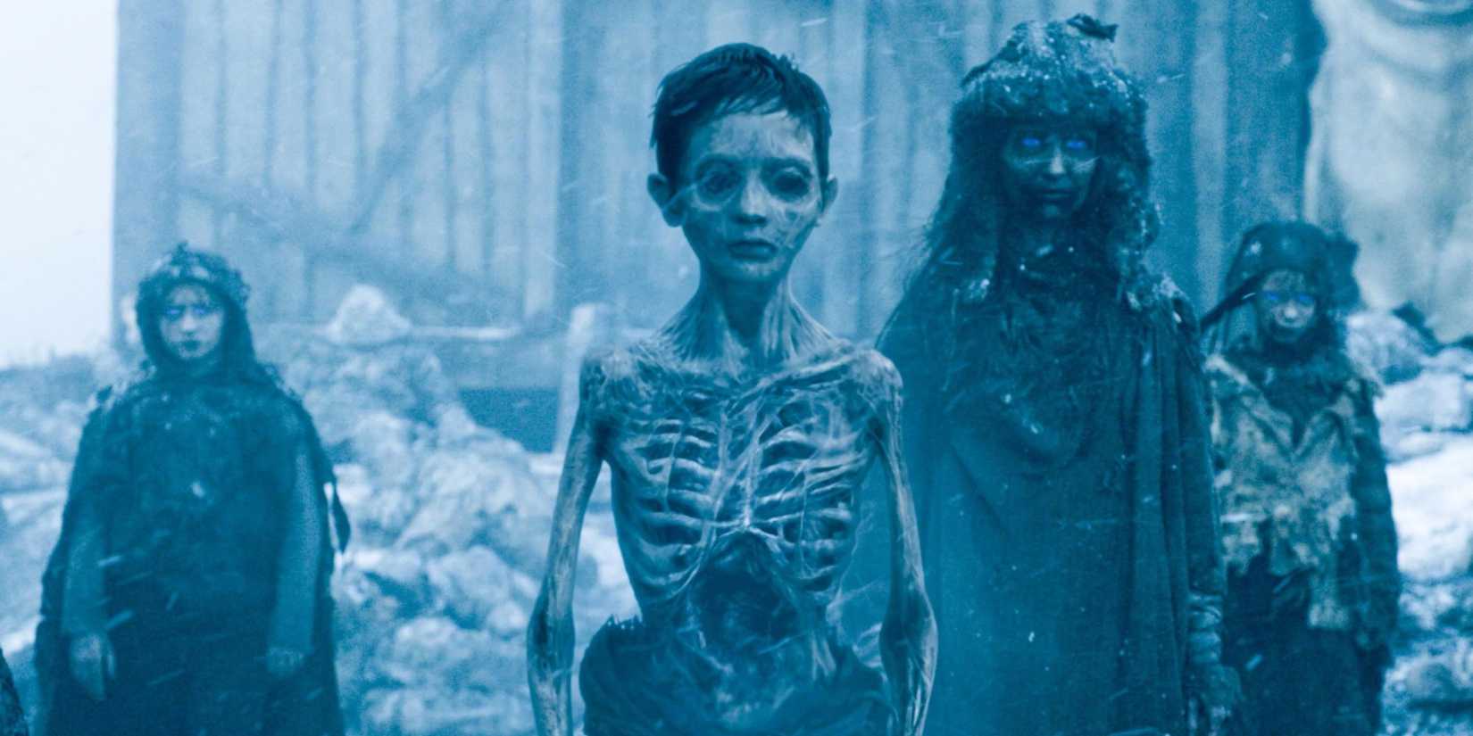 Crianças White Walker esqueléticas em Game of Thrones