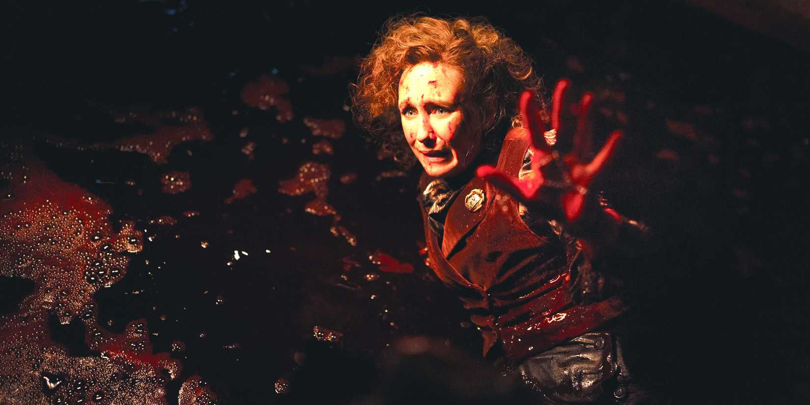 Vera Farmiga in a lot of blood in The Conjuring: Last Rites.