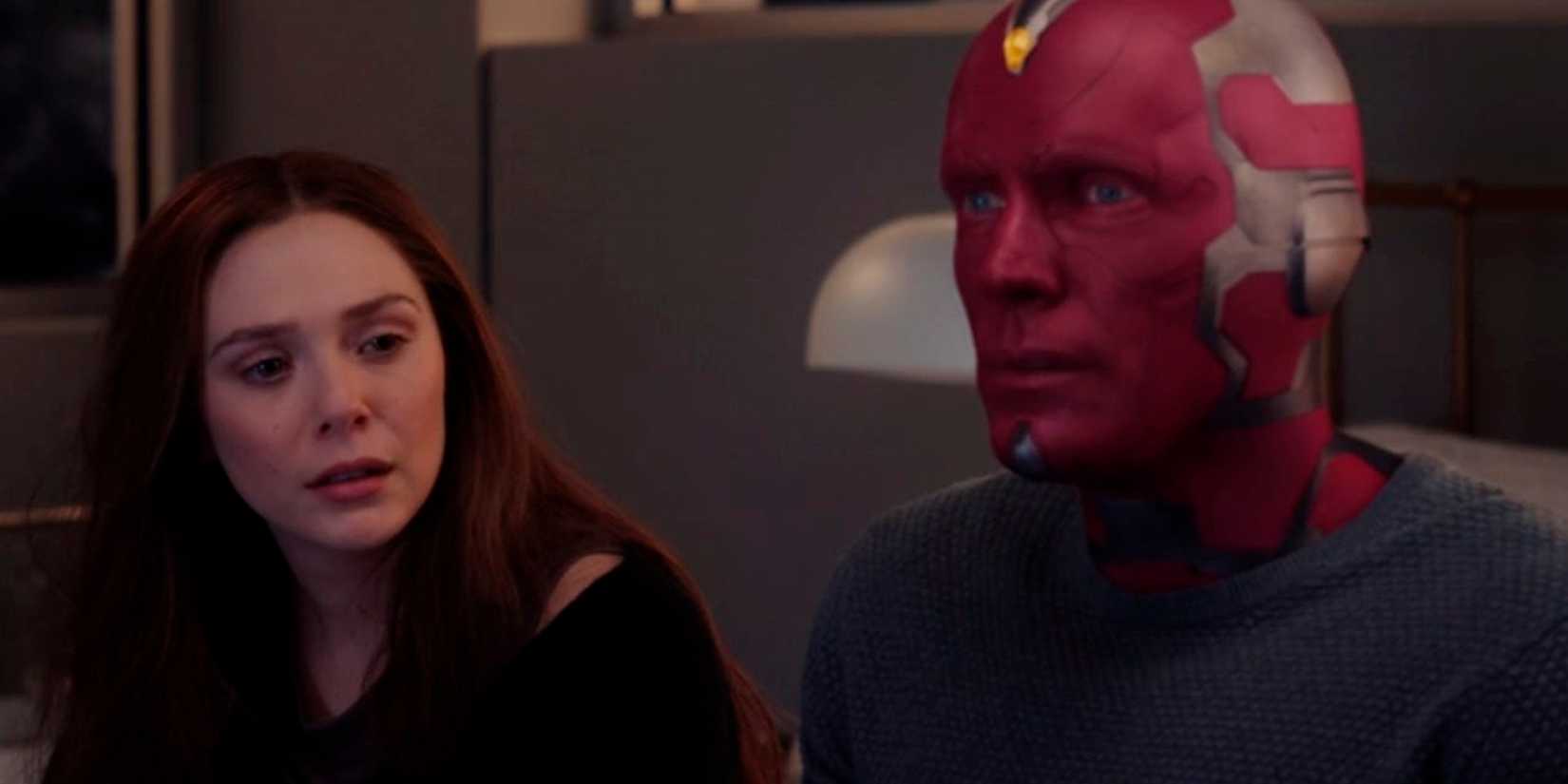 Vision talking to Wanda in WandaVision