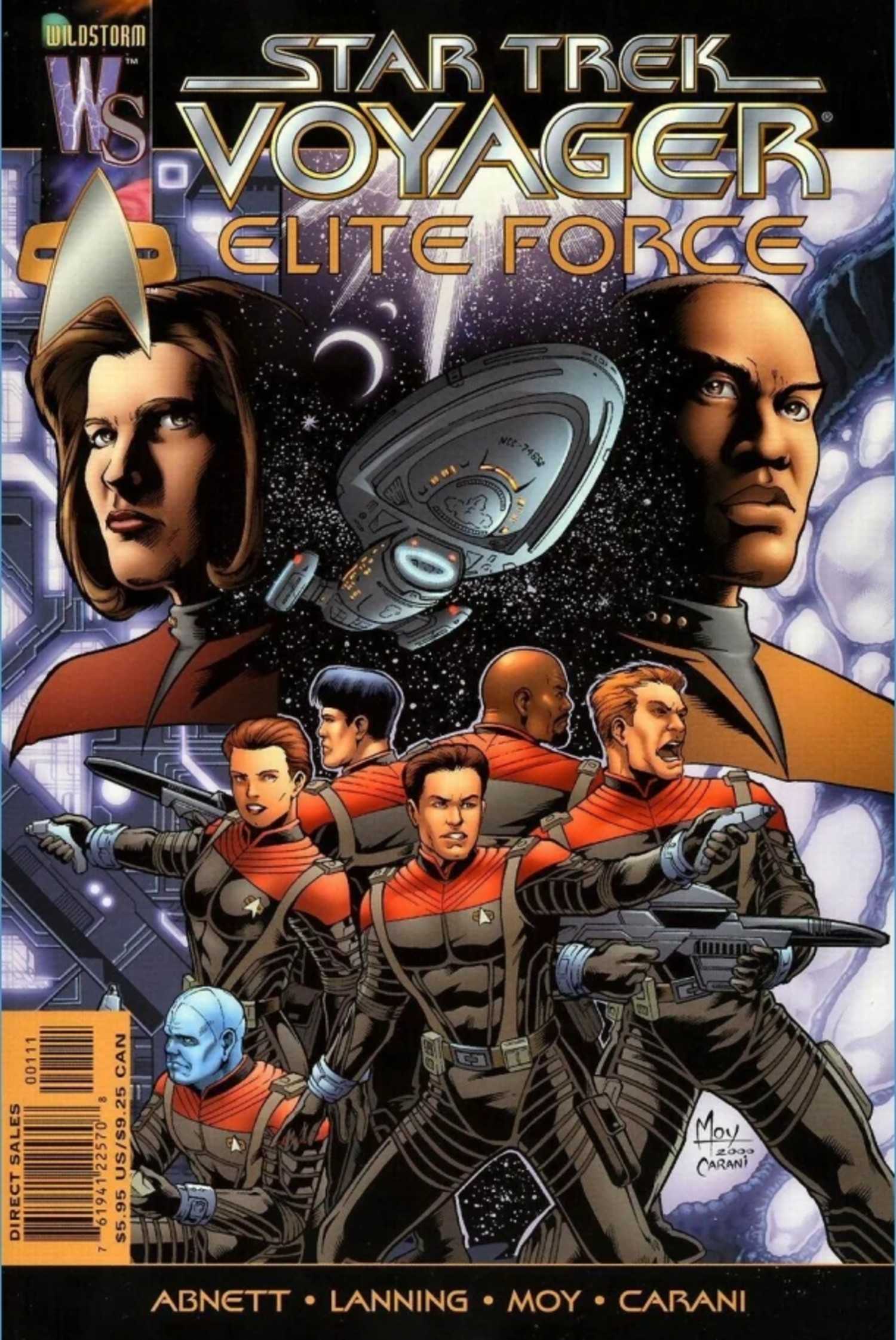Voyager Elite Force comic cover, featuring the strike team from the video game
