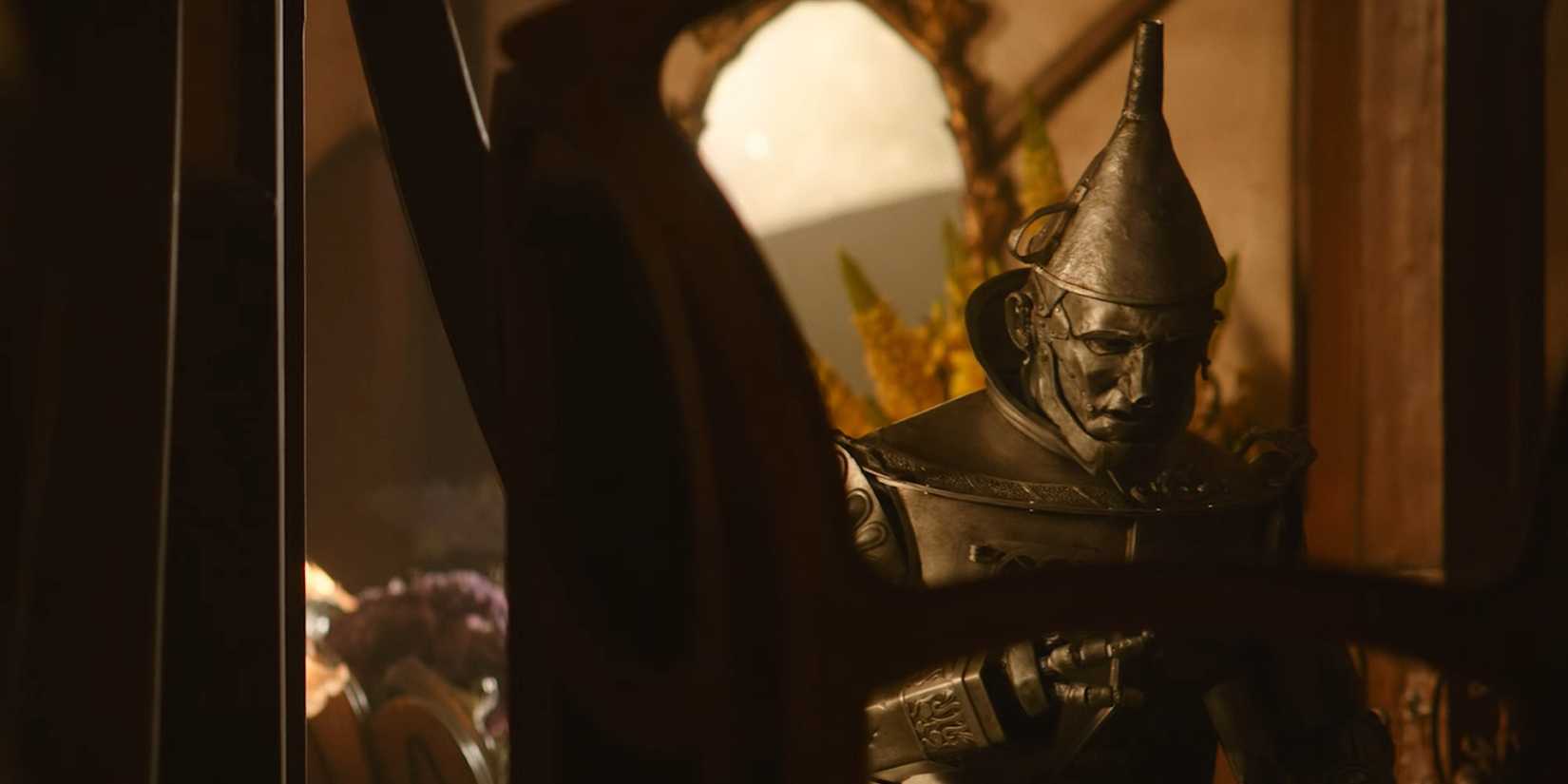 The Tin Man looks down in Wicked: For Good