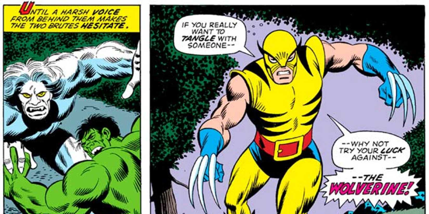 Wolverine makes his comic debut in The Incredible Hulk #180