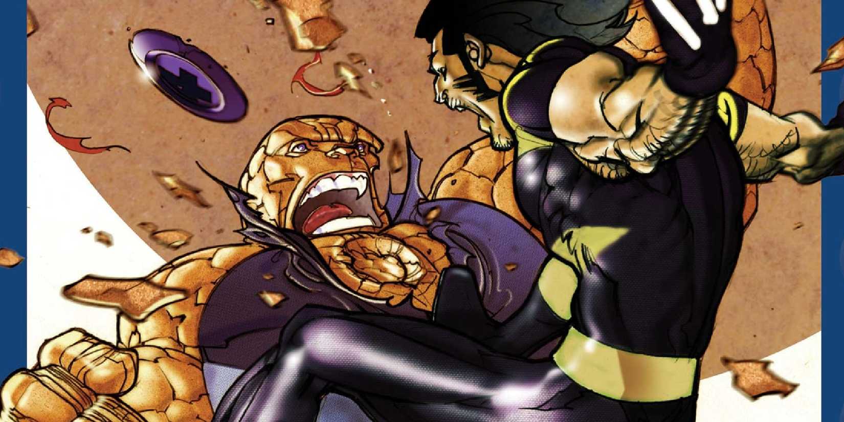 wolverine vs the thing in ultimate x-men fantastic four crossover