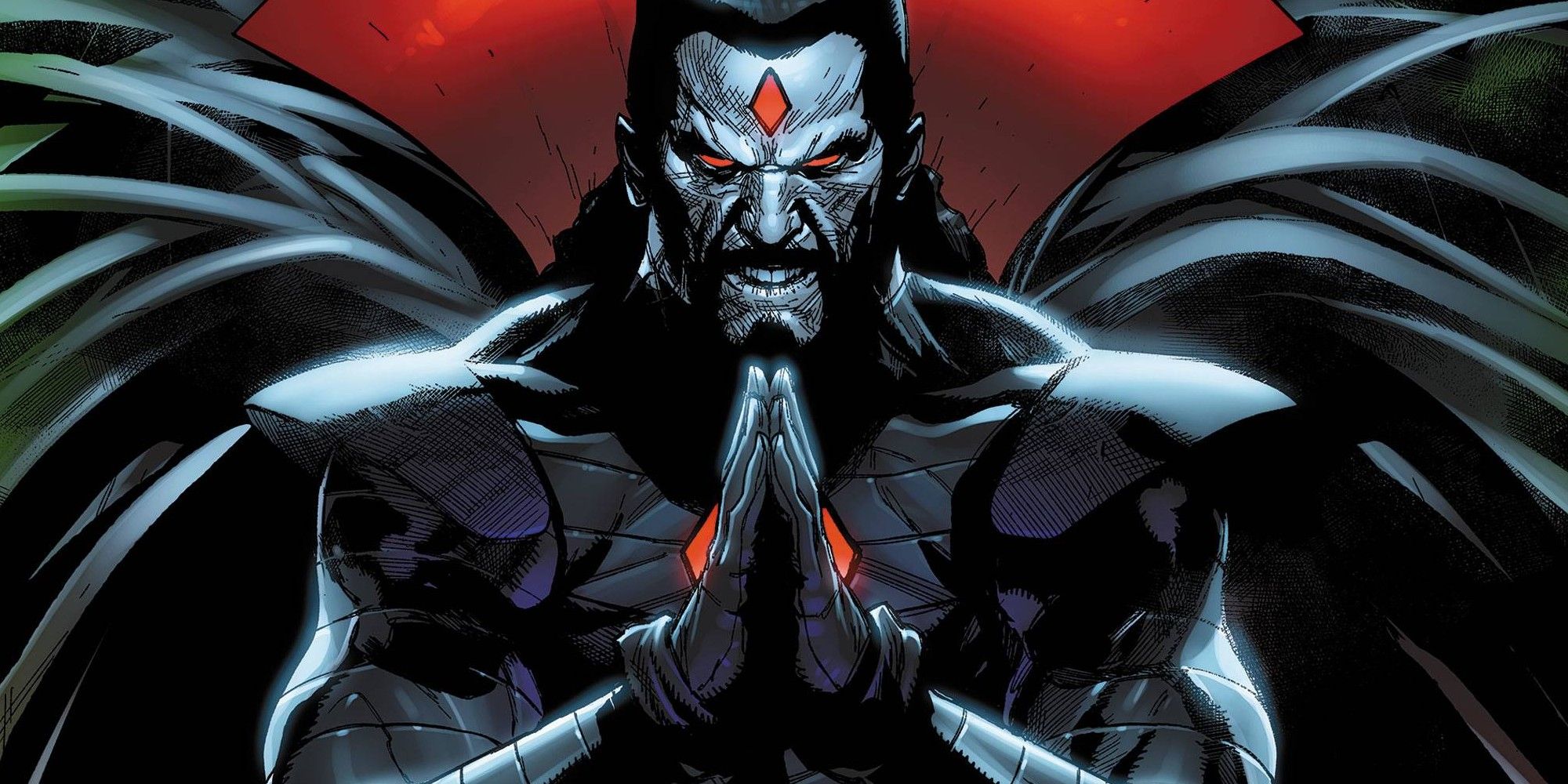 Mister Sinister mentre trama con DNA Deadpool.