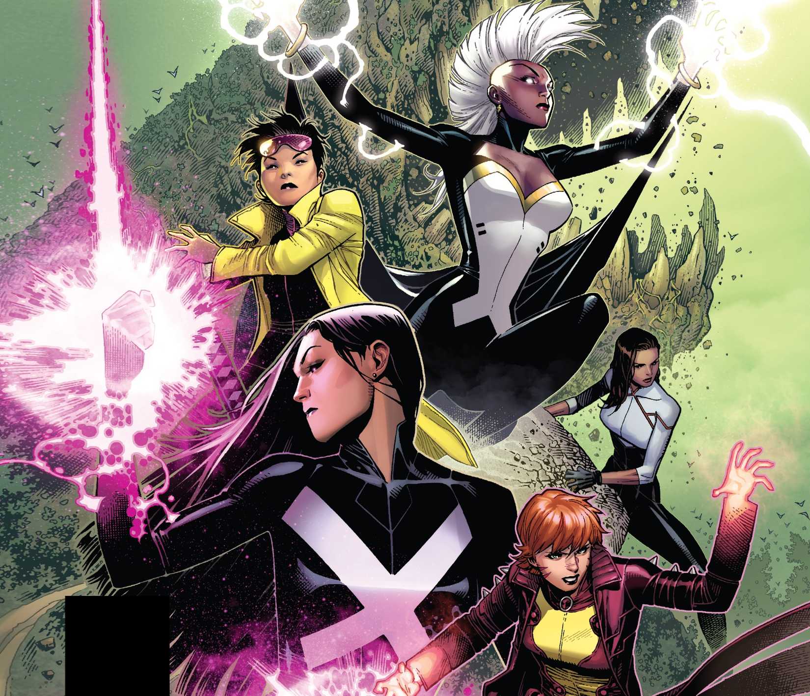 X-Men Women Team Storm Jubilee Psylocke Monet Rachel