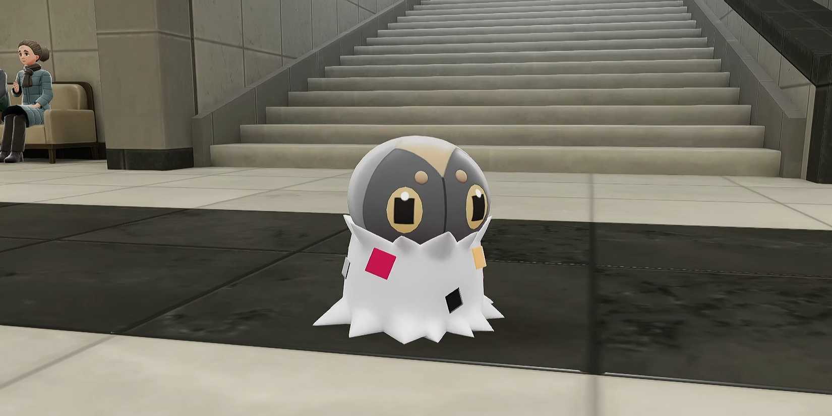 A Spewpa in the museum in Pokemon Legends Z-A.