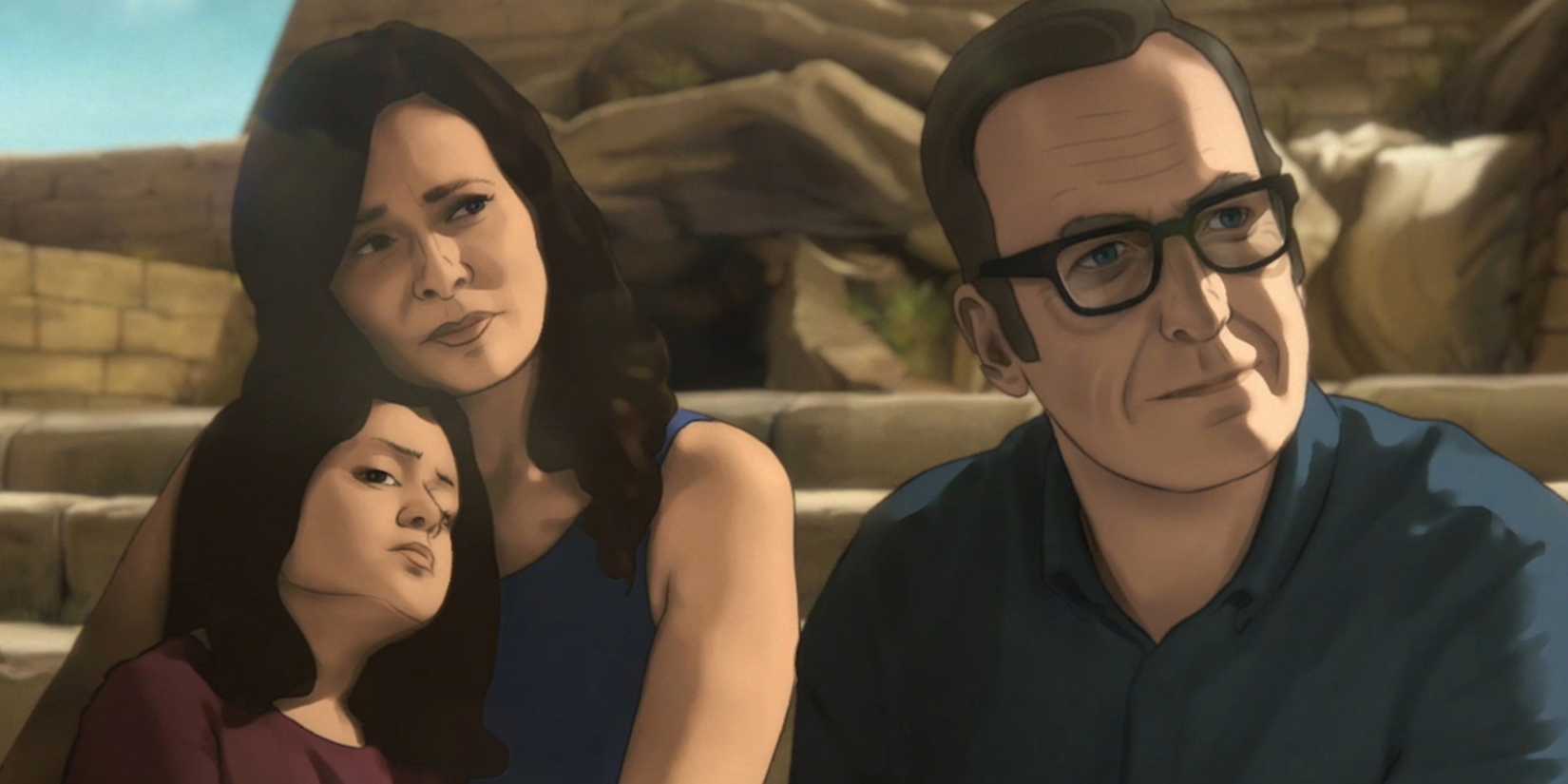 A family in the Amazon Prime Video animated series Undone