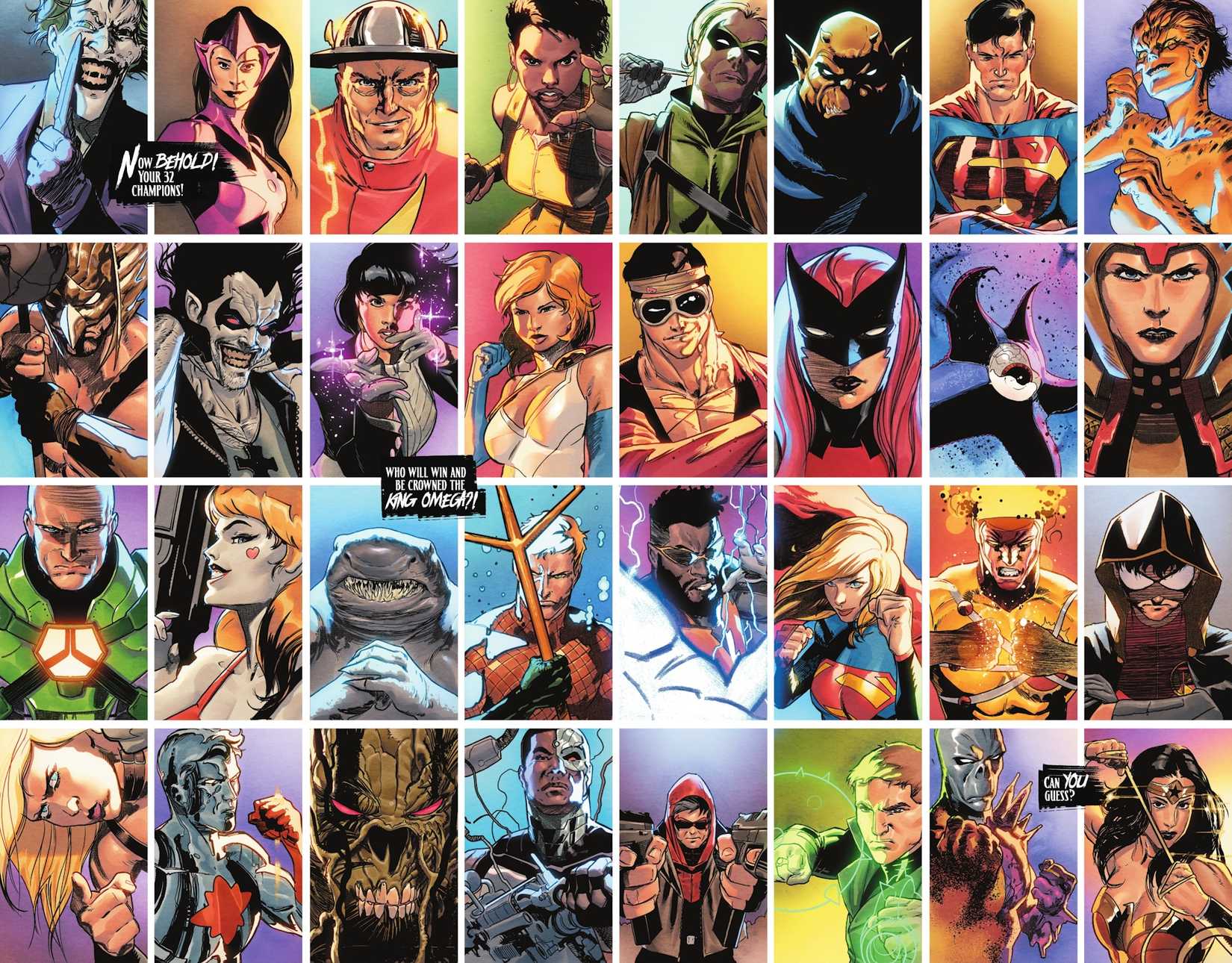 All DC KO Comic Art Tournament Fighters