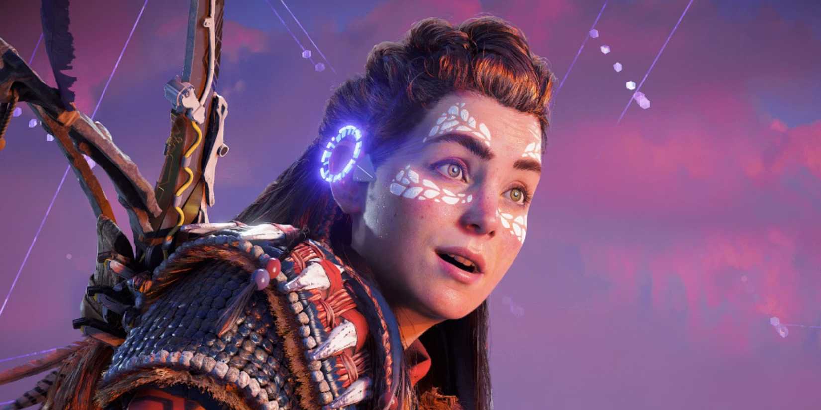 Aloy looking surprised in Horizon Forbidden West.