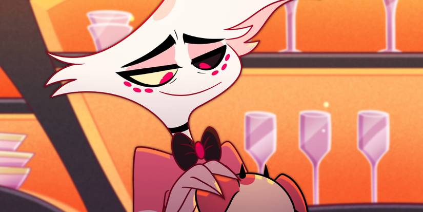 Angel Dust acaricia seu porco em Hazbin Hotel, temporada 2