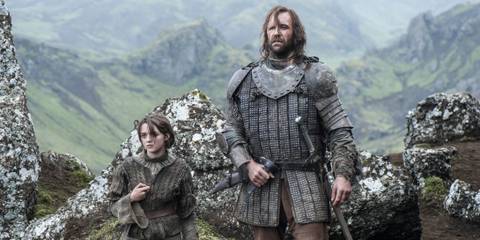Arya and the Hound Game of Thrones
