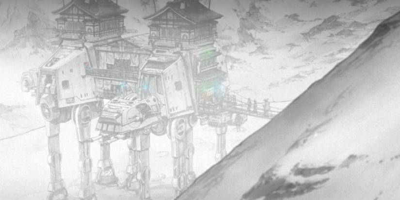 AT-AT convertido em cassino em Star Wars: Visions Vol. 3