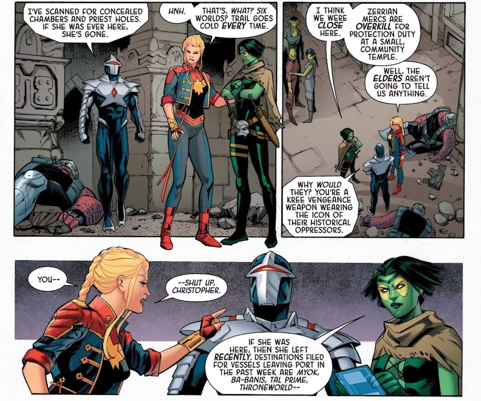 avengers' captain marvel mocking darkhawk 2-1