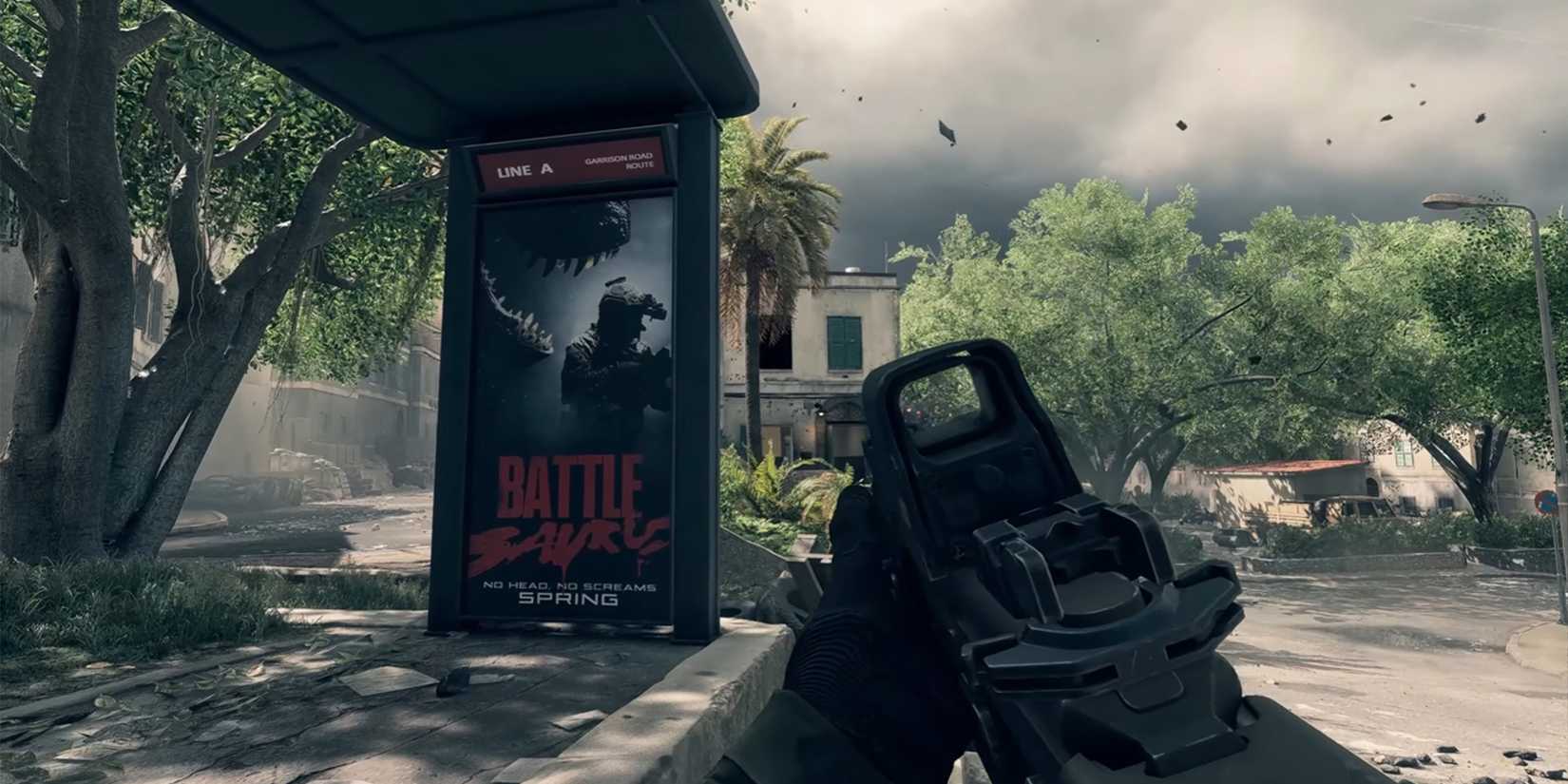 Battlefield 6 Dinosaur Poster on Iberian Heights