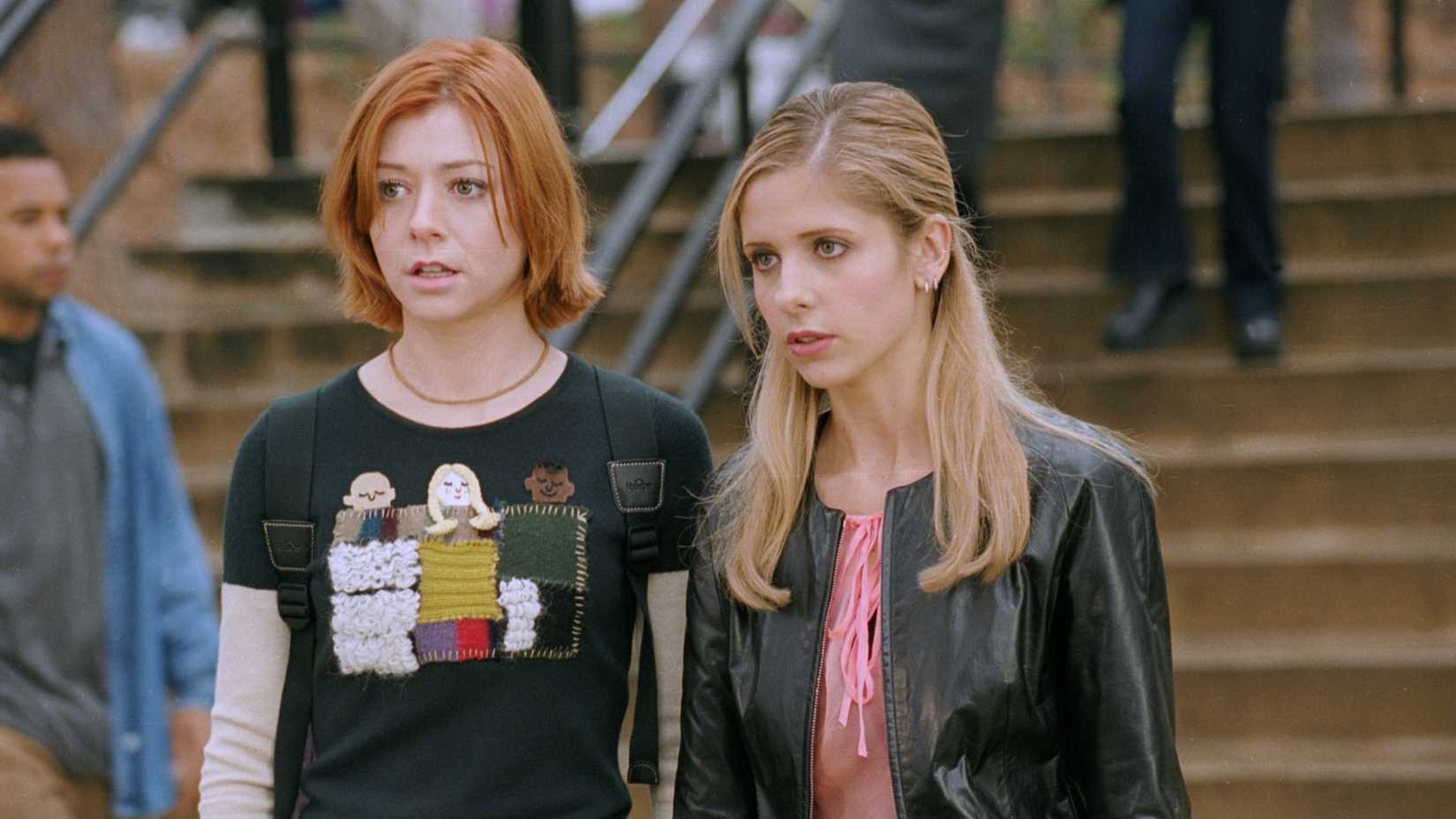 10 Fantasy Shows That Are Even Better The Second Time Around 9 Buffy (Sarah Michelle Gellar) and Willow (Alyson Hannigan) in Buffy the Vampire Slayer.