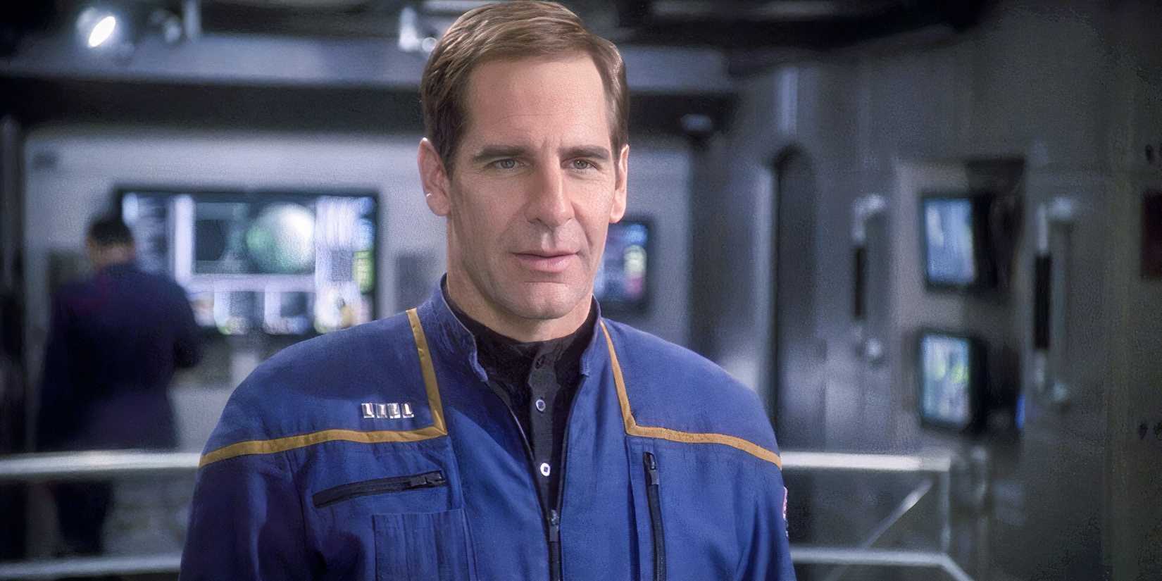 Captain Archer on Star Trek Enterprise bridge