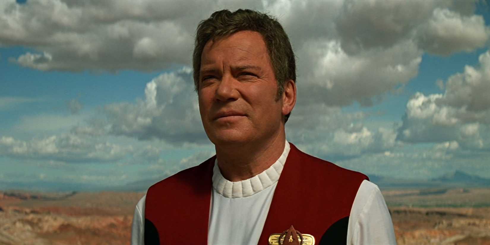 Captain Kirk on Veridian III in Star Trek Generations