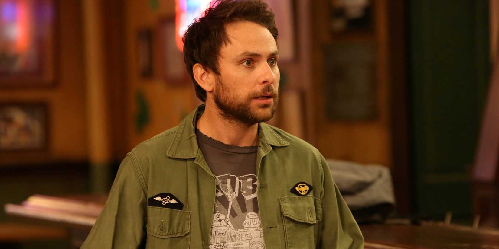 Charlie looking surprised in It's Always Sunny in Philadelphia