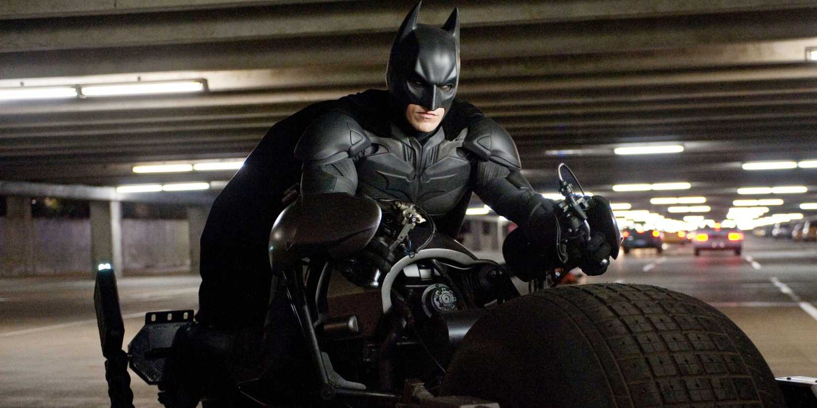 Christian Bale como Batman em O Cavaleiro das Trevas