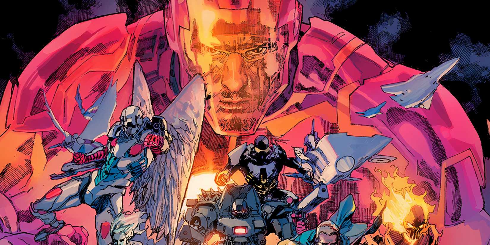 Civil War, Iron Man hides behind Marvel heroes