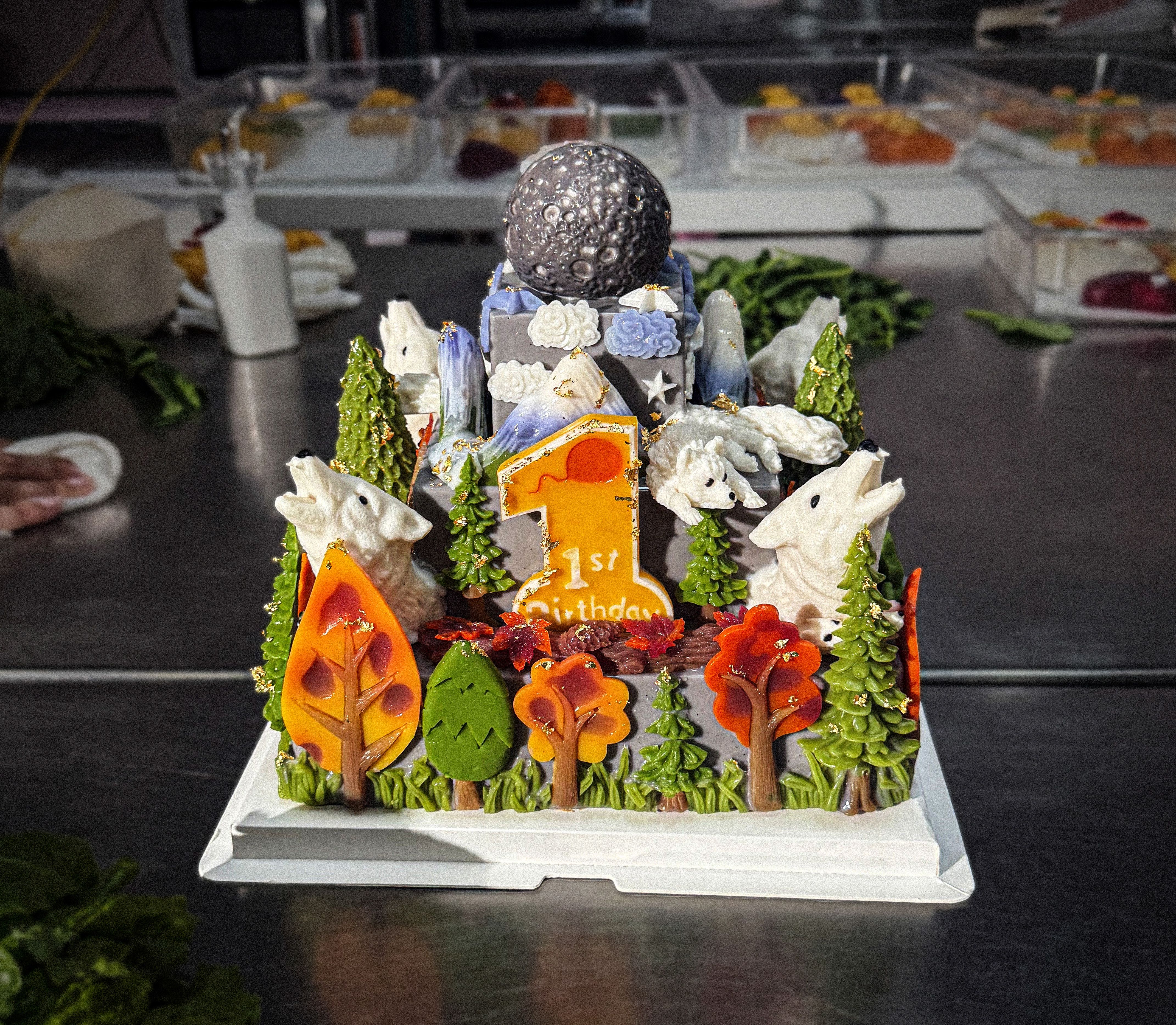 Torta per il primo compleanno dei direwolves