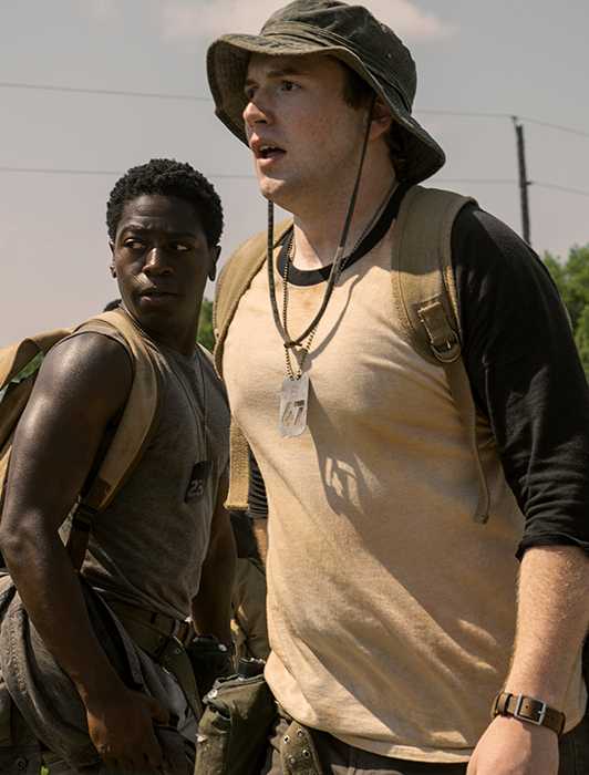 The Long Walk Celebrates VOD Release With New Behind The Scenes Clip Cooper Hoffman with the other boys on The Long Walk