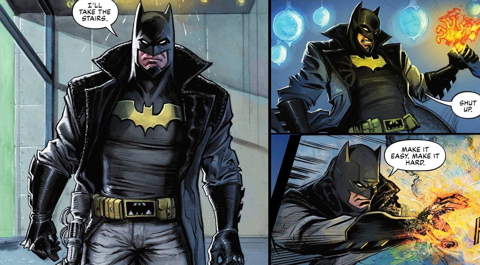 Damian Wayne in Batman 666 Trenchcoat Batsuit