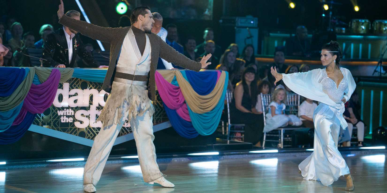 Dancing With The Stars performers Hilaria Baldwin and Gleb Savchenko during their dance.