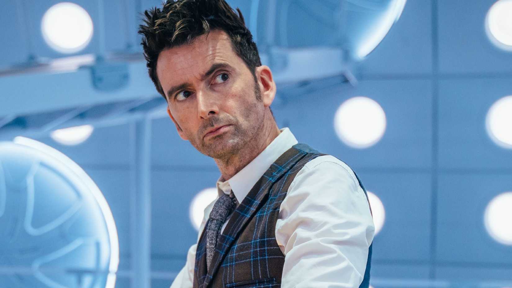 david tennant as the fourteenth doctor in the tardis in doctor who