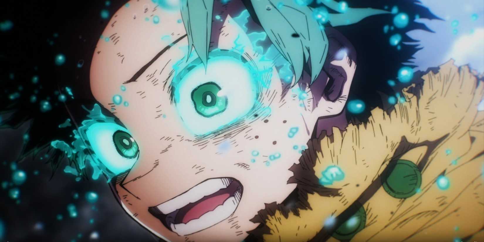 Deku surprised in episode 2 of season 8 of My Hero Academia