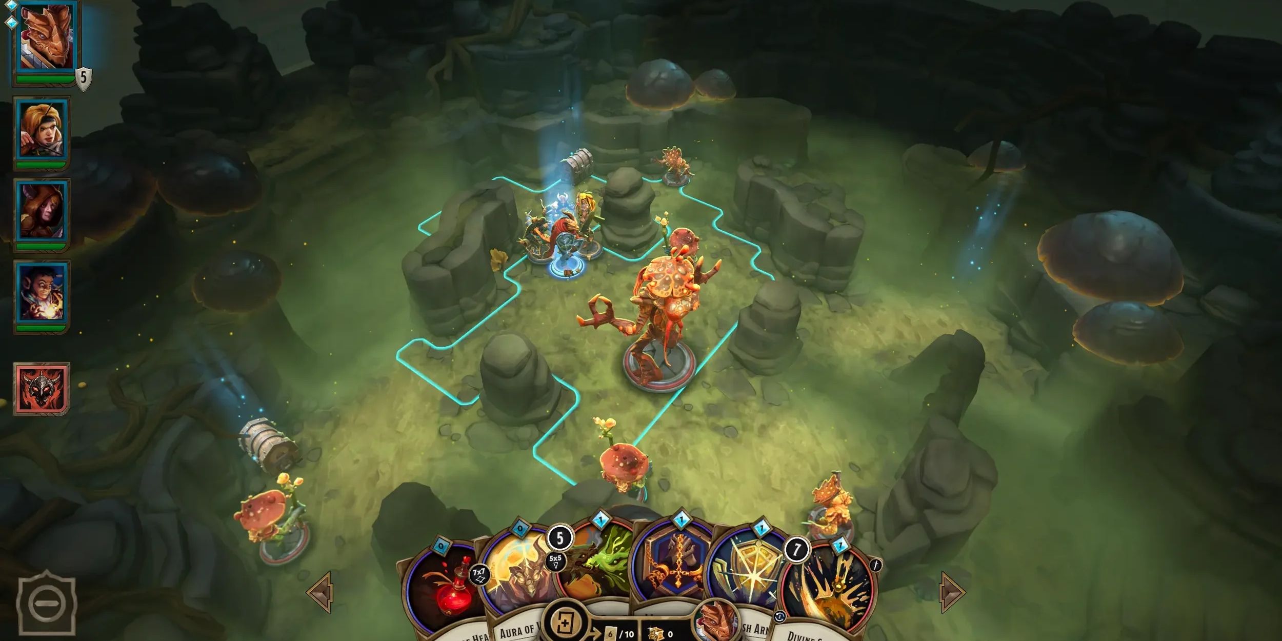 Gameplay di Demeo x Dungeons and Dragons mostra nemici Myconid