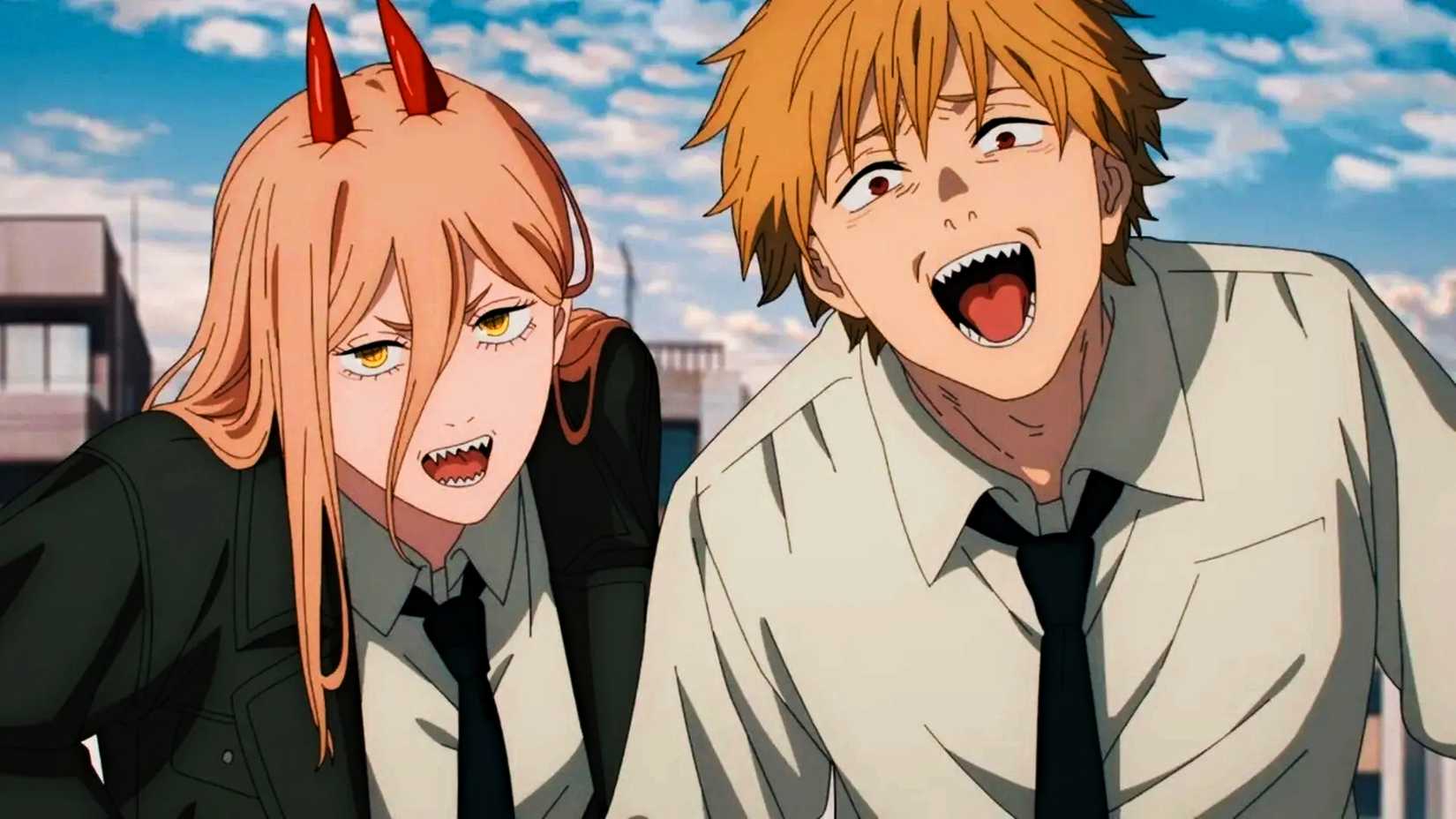 Denji and Power from Chainsaw Man's anime