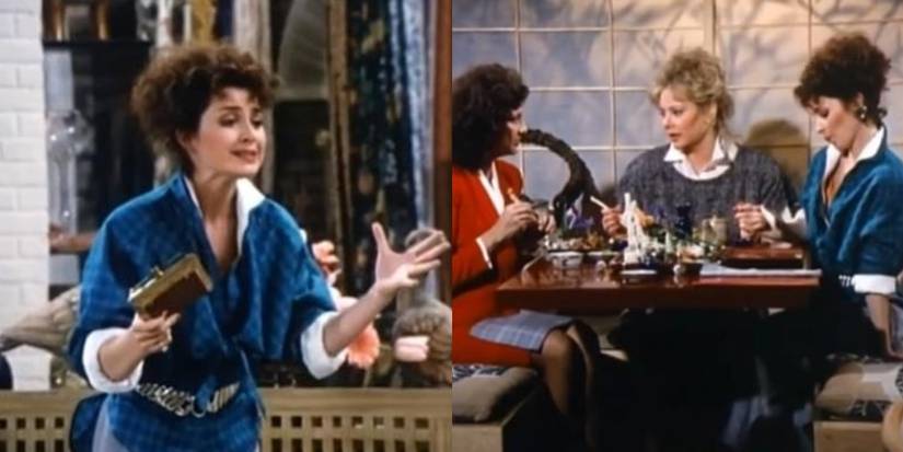Split image of the characters on Designing Women