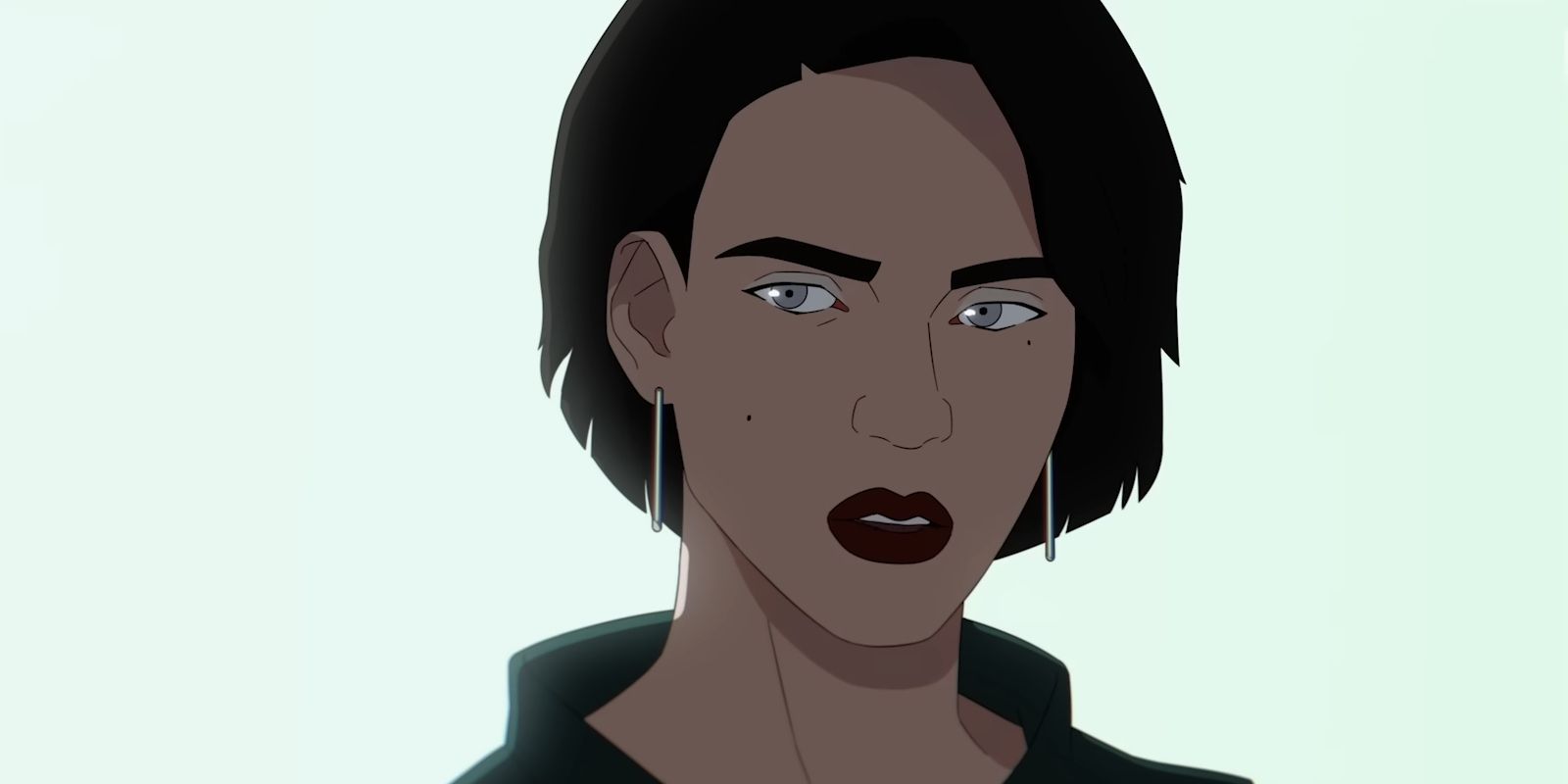 Diana Shetland olhando para algo em Splinter Cell: Deathwatch.