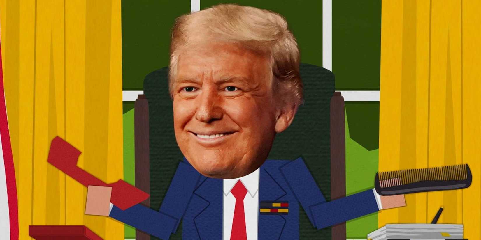 Donald Trump no Salão Oval em South Park