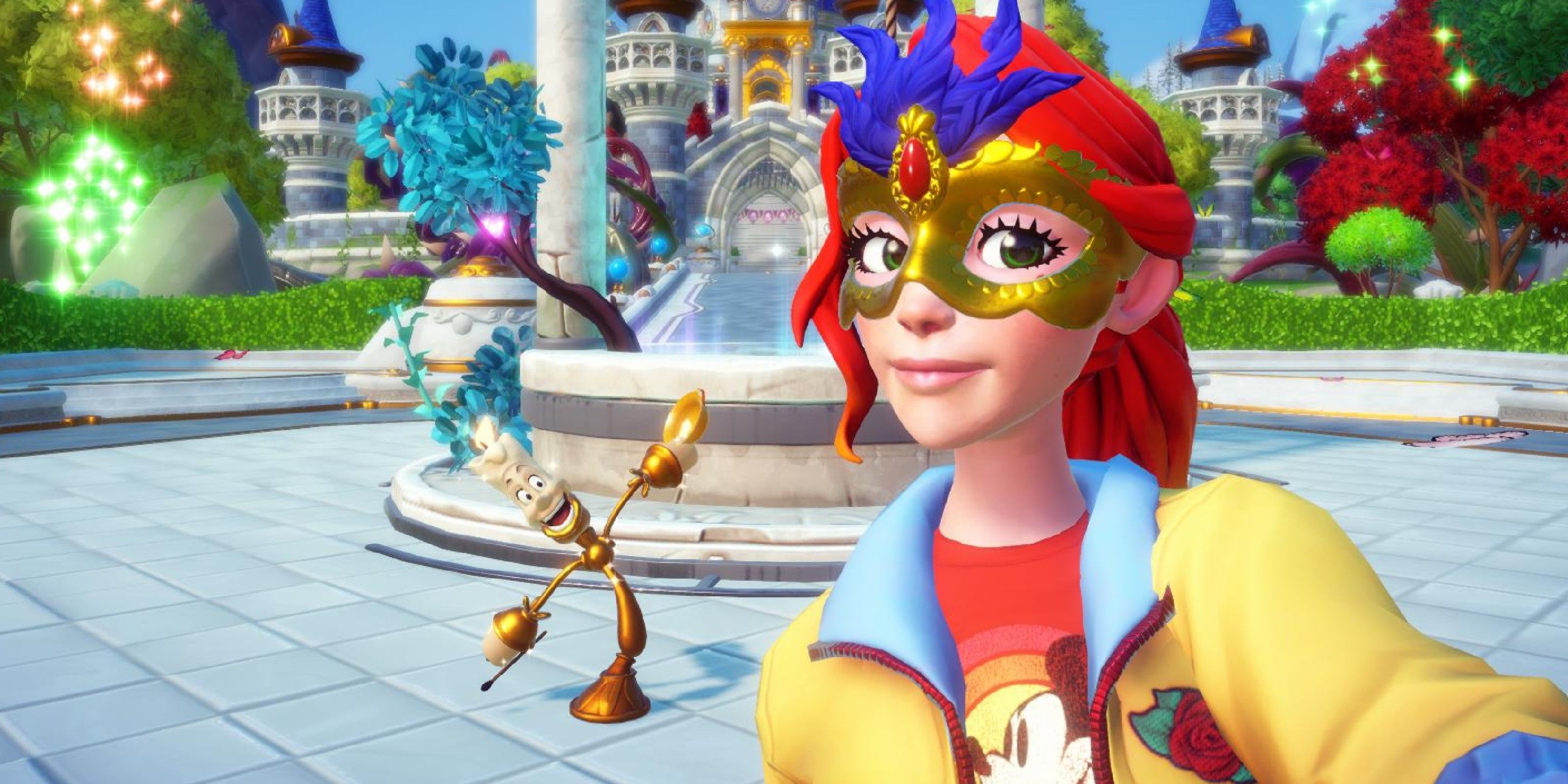 Disney Dreamlight Valley player posing with Lumiere