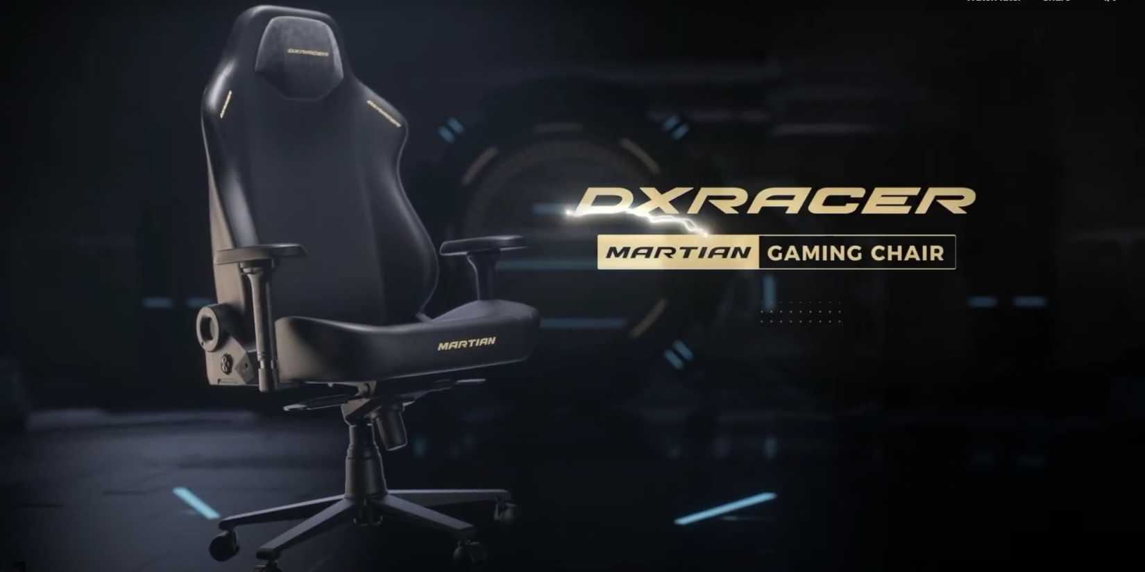 DXRacer Martian Gaming Chair with logo