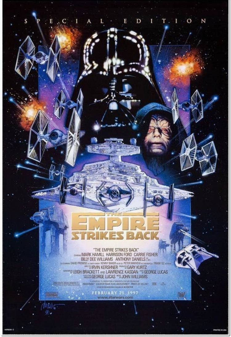 Empire Strikes Back Special Edition Poster Drew Struzan