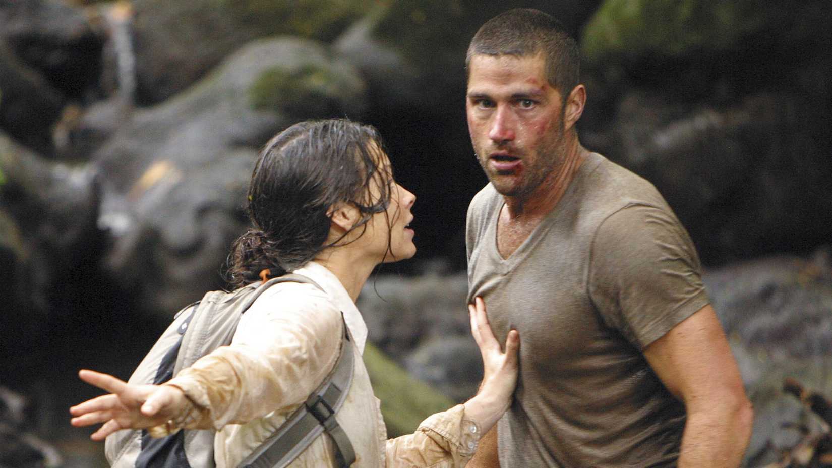 Evangeline Lily parando um preocupado Matthew Fox em Lost