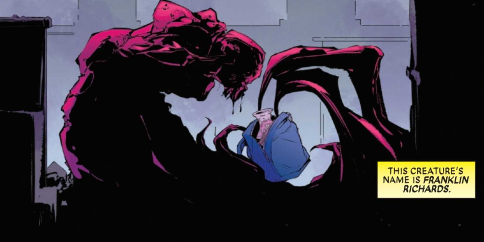 fantastic four's franklin richards becomes a monster