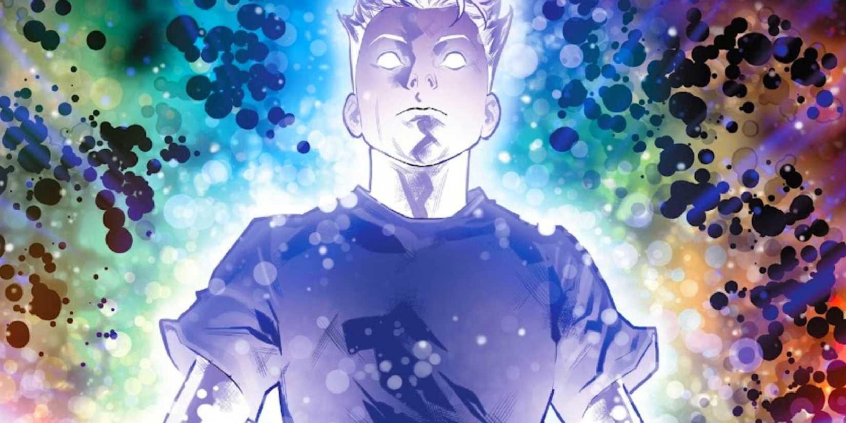 fantastic four's franklin richards glowing with power