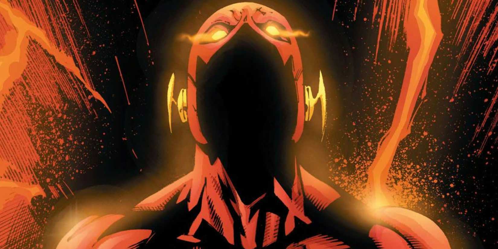 a capa de Flash: The Fastest Man Alive #13, mostrando um traje vazio do Flash cercado por um raio vermelho.