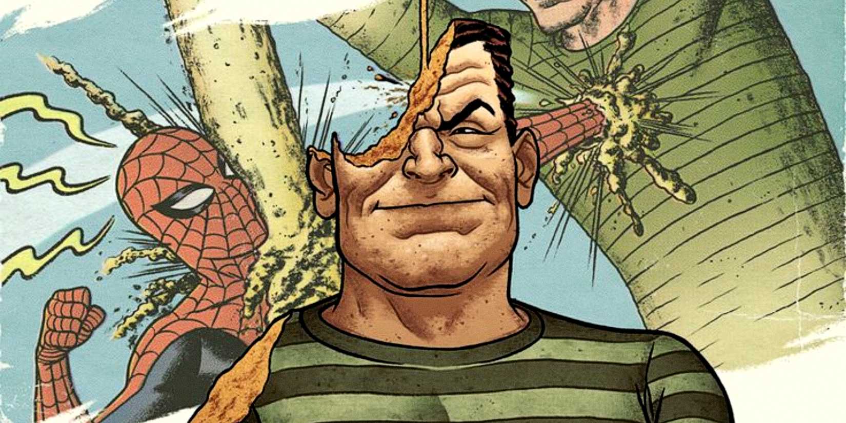 Флинт Марко, также известный как Сэндмен, сражается со Спидером-Мэном в комиксах Marvel