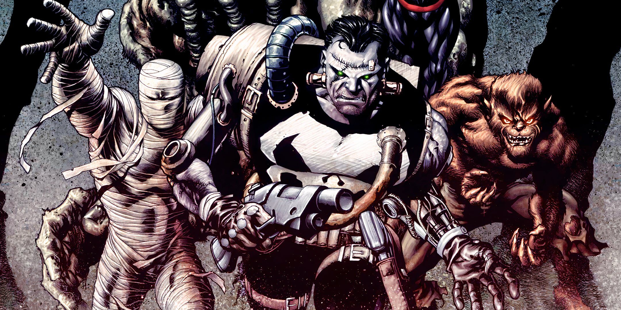 Franken-Castle insieme alla Legion of Monsters Marvel