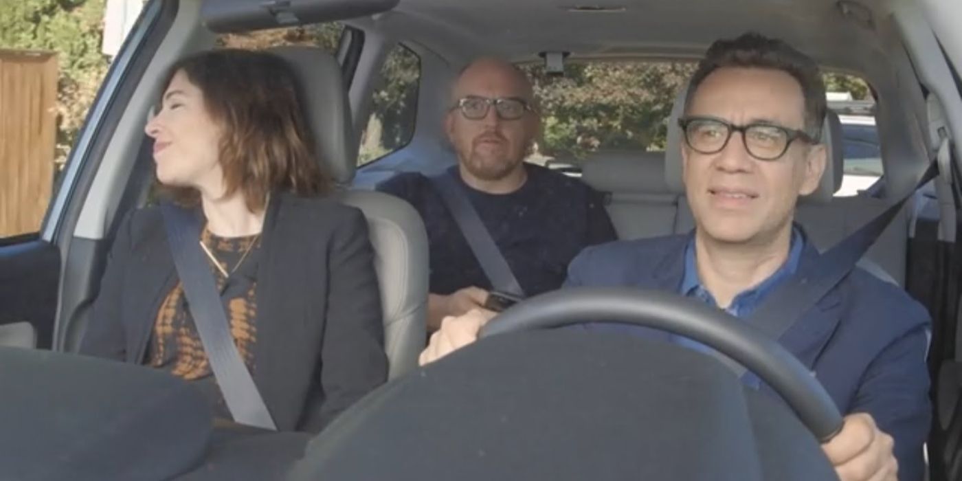 Fred Armisen e Carrie Brownstein con Louis C.K.